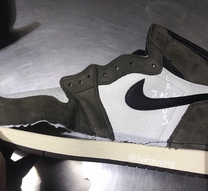 Travis Scott Air Jordan 1ä»äººææ°åCD4487-100 2019åå¸æ¥æ