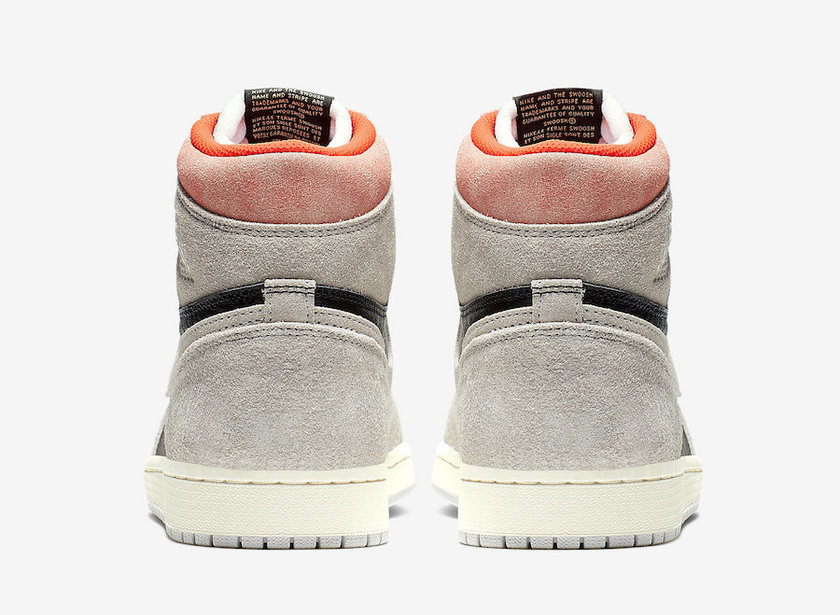 Air Jordan 1é«OGä¸­æ§ç°è²Hyper Crimson 555088-018åå¸æ¥æ