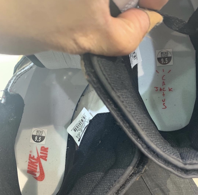 Travis Scott Air Jordan 1ä»äººææ°å2019 CD4487-100åå¸æ¥æ