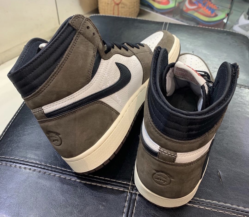Travis Scott Air Jordan 1ä»äººææ°å2019 CD4487-100åå¸æ¥æ