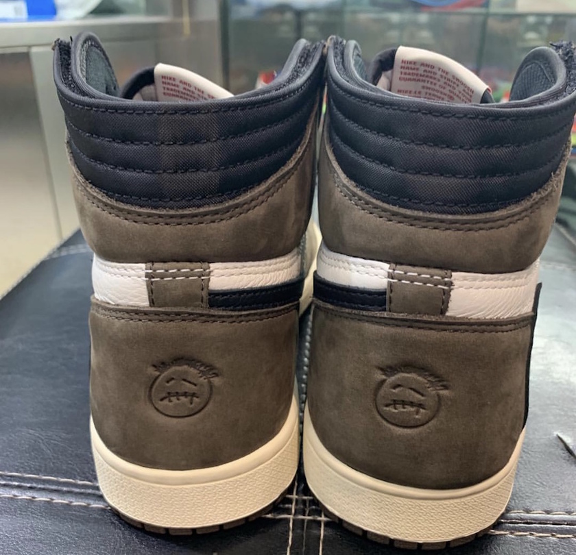 Travis Scott Air Jordan 1ä»äººææ°å2019 CD4487-100åå¸æ¥æ
