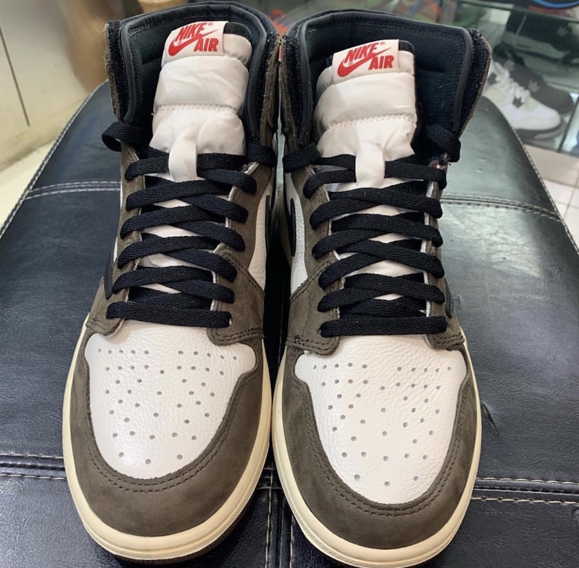 Travis Scott Air Jordan 1ä»äººææ°å2019 CD4487-100åå¸æ¥æ