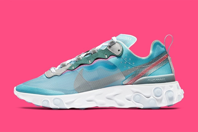 Nike React Element 87 å
¨æ°ãRoyal Tintãé
è²å³å°ä¸æ¶