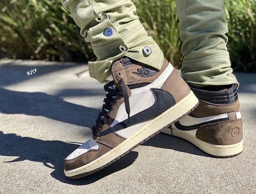 Travis Scott Air Jordan 1ä»äººææ°å2019åå¸æ¥æ