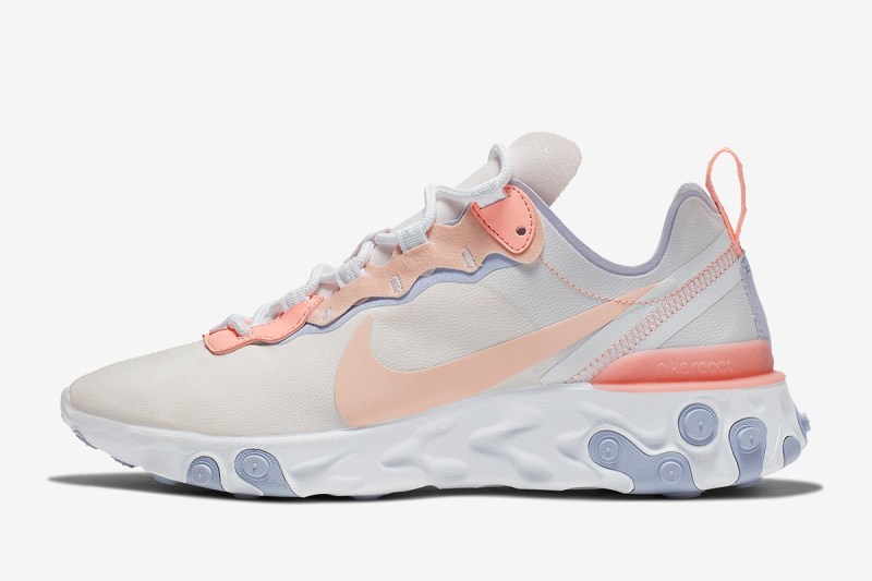 Nike React Element 55 å
¨æ°ãPale Pinkãé
è²