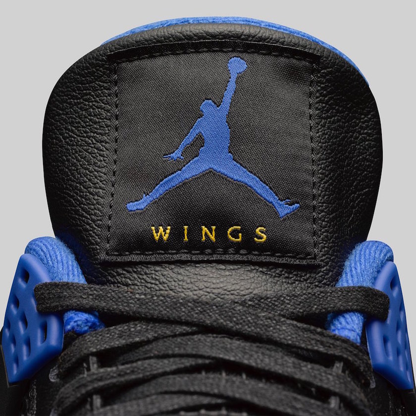 Air Jordan 4 Wings Black Blue 2019åå¸æ¥æ