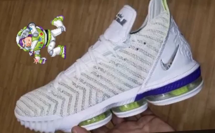 Nike LeBron 16 Buzz Lightyearç½è²å¤è²è¶è¡èåå¸æ¥æ