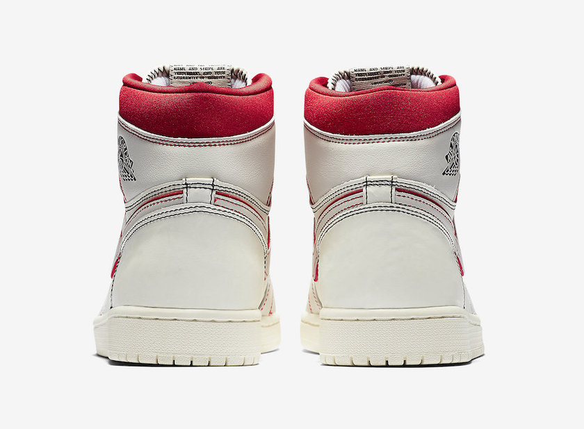 Air Jordan 1 Sail University Red 555088-160åå¸æ¥æä»·æ ¼