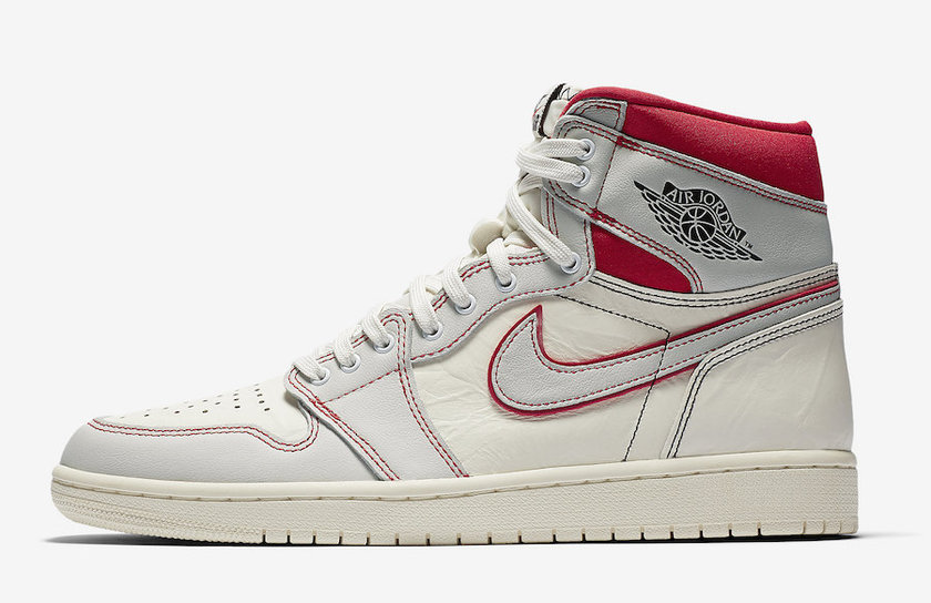 Air Jordan 1 Sail University Red 555088-160åå¸æ¥æä»·æ ¼