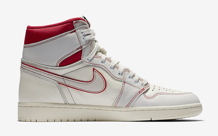 Air Jordan 1 Sail University Red 555088-160åå¸æ¥æä»·æ ¼