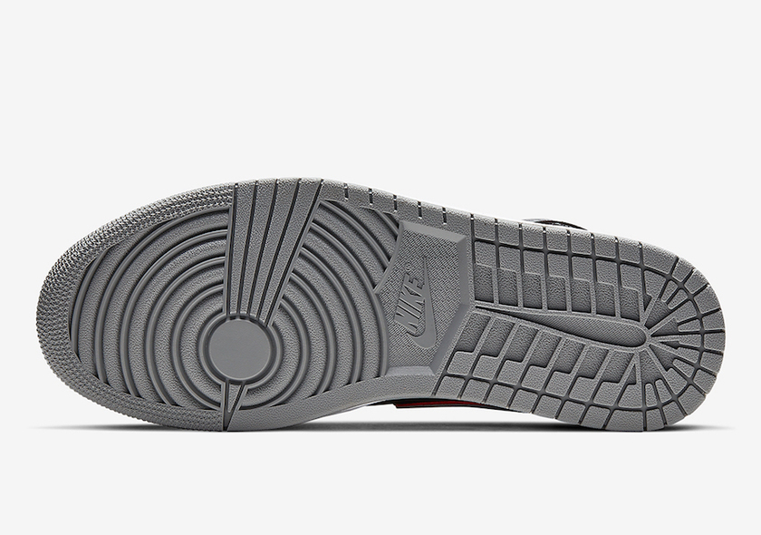 Air Jordan 1 Mid Black Grey Red 554724-060åå:registered:æ¥æ