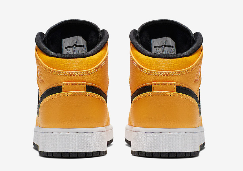 Air Jordan 1 Mid Taxi Yellow Black White 554724-700åå¸æ¥æ