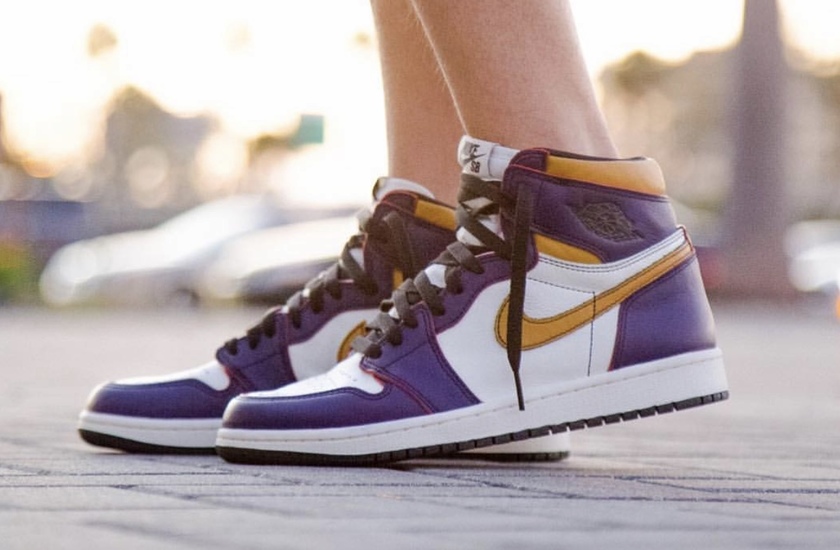 Nike SB Air Jordan 1 Lakers Courtç´«å¸é£å¸å¤§å­¦éé»CD6578-507åå¸æ¥æ