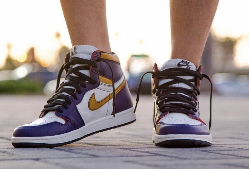 Nike SB Air Jordan 1 Lakers Courtç´«å¸é£å¸å¤§å­¦éé»CD6578-507åå¸æ¥æ