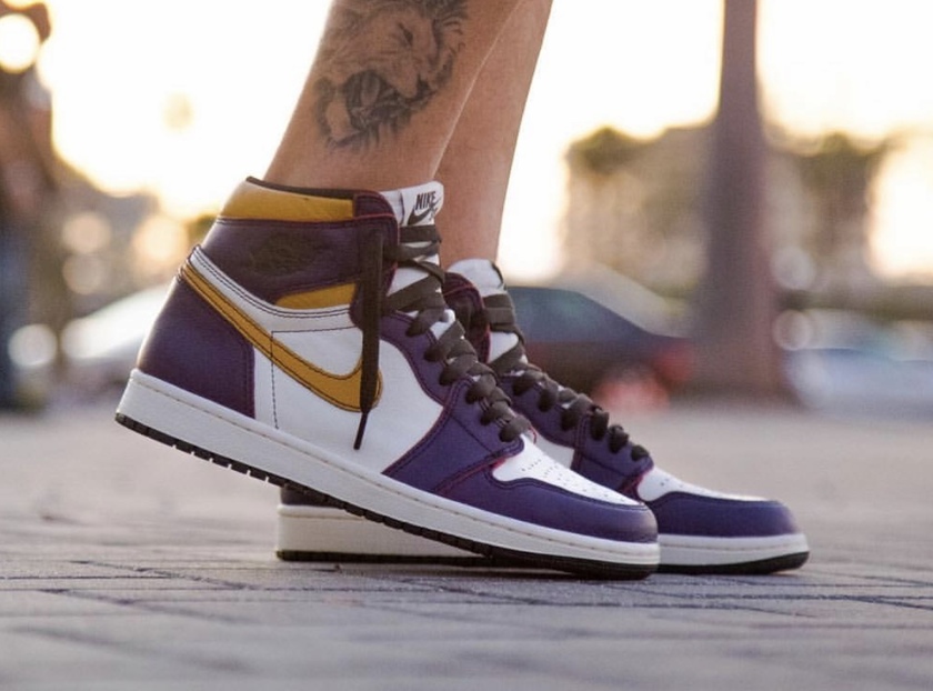 Nike SB Air Jordan 1 Lakers Courtç´«å¸é£å¸å¤§å­¦éé»CD6578-507åå¸æ¥æ