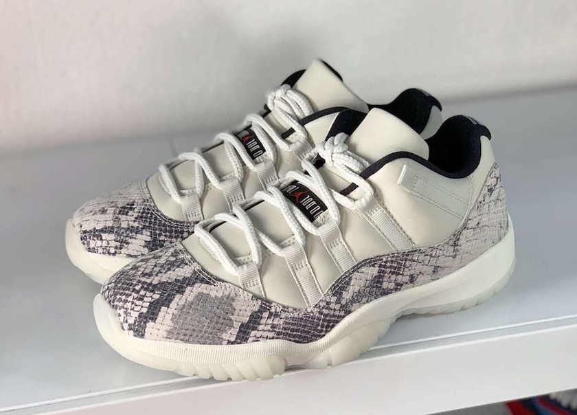 Air Jordan 11 Low Light Bone Snakeskin CD6846-002 Release Date Pricing