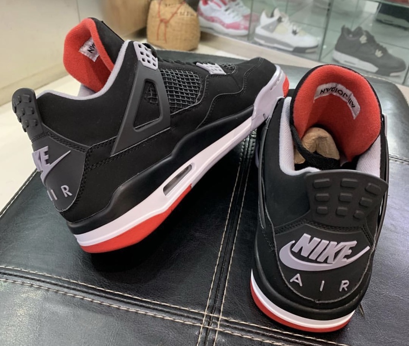Air Jordan 4 Bred 2019 308497-060åå:registered:æ¥æ