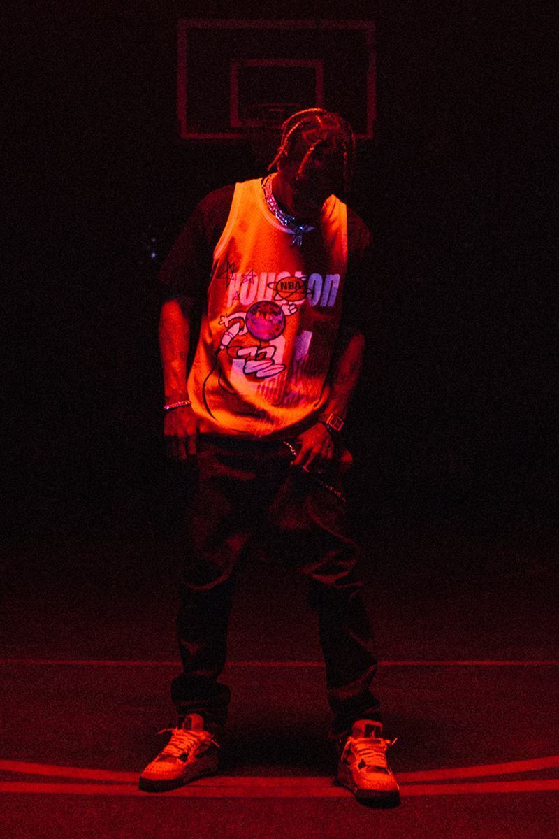 Travis Scott ä»¥ Houston Rockets å¾:copyright:å¤çè¡£çºéæè¨­è¨å¥æ³¨éå:registered:å:registered:å