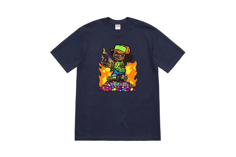 Supreme 2019 æ¥å¤ææ° T-Shirt ç³»åç¼ä½