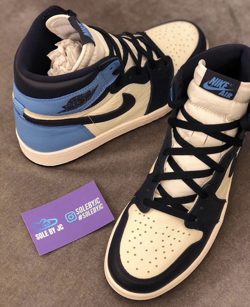 Air Jordan 1 Obsidian University Blue 555088-140å叿¥æä»·æ ¼