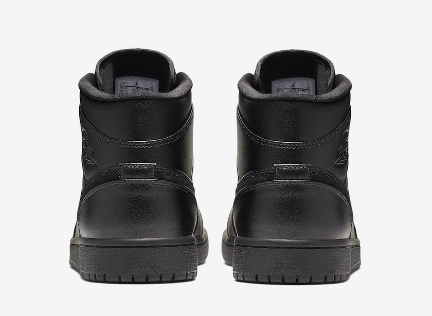 Air Jordan 1 Mid Triple Black 554724-090åå:registered:æ¥æ