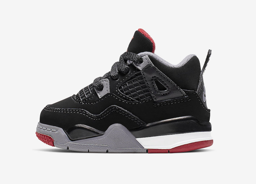 Air Jordan 4 Bred TD Toddler BQ7670-060åå:registered:æ¥æ
