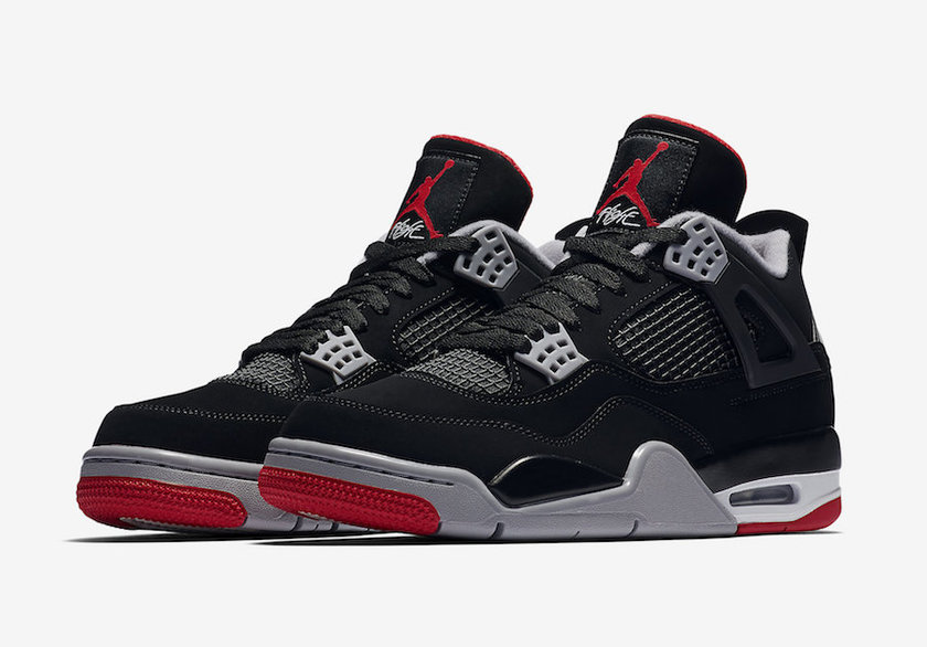 Air Jordan 4 Bred Black Cement 2019 308497-060åå¸æ¥æ