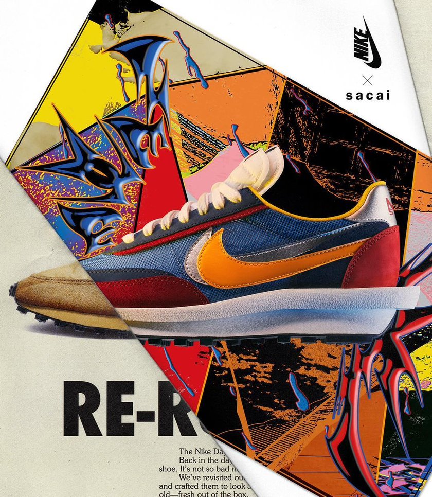 Sacai,Nike,LDV Waffle,Blazer,发  炒卖价破万！冠希多次上脚的 Sacai x Nike 发售日期释出！