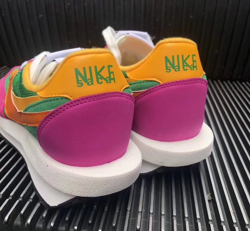 Sacai Nike LDV Waffle Green Pink Yellow BV0073-301åå¸æ¥æ