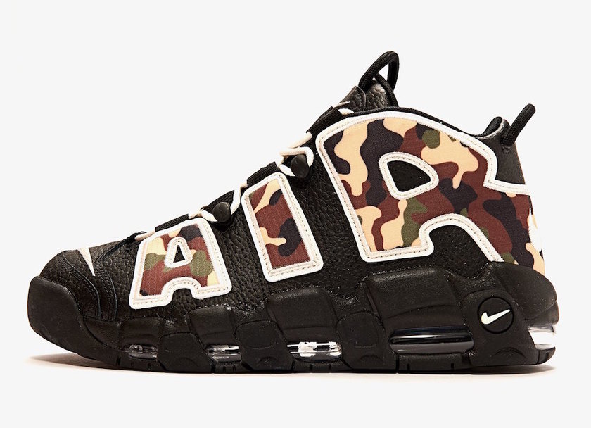 Nike Air More Uptempo Black Camo CJ6122-001 Release Date
