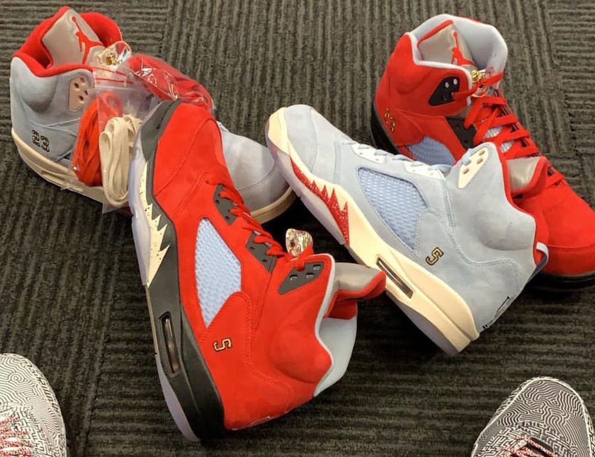 Trophy Room Air Jordan 5 University Red Ice Blue Release Date