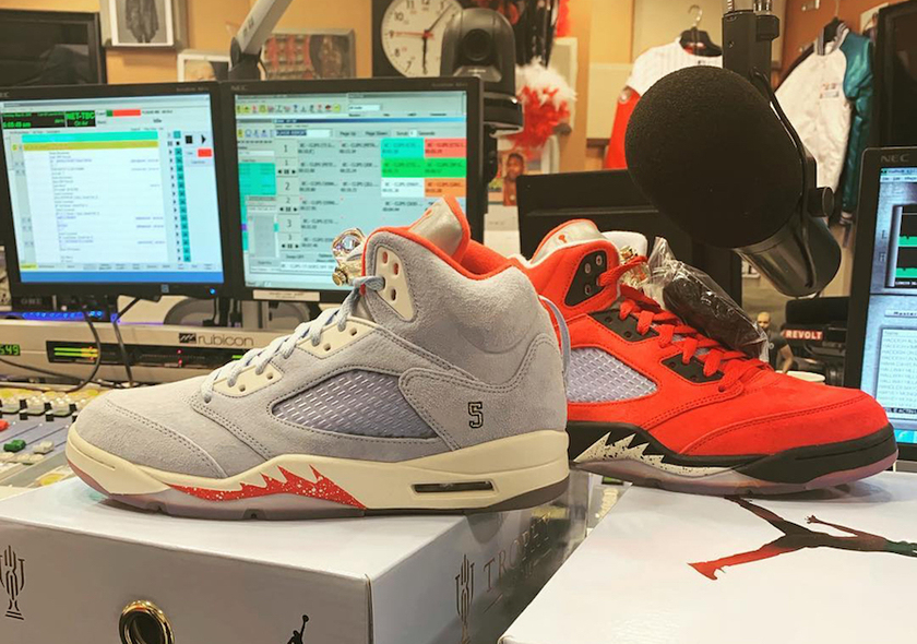 Air Jordan 5 Trophy Room Ice Blue University Red Release Date