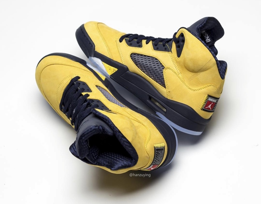 Air Jordan 5 Michigan CQ9541-704åå¸æ¥æ