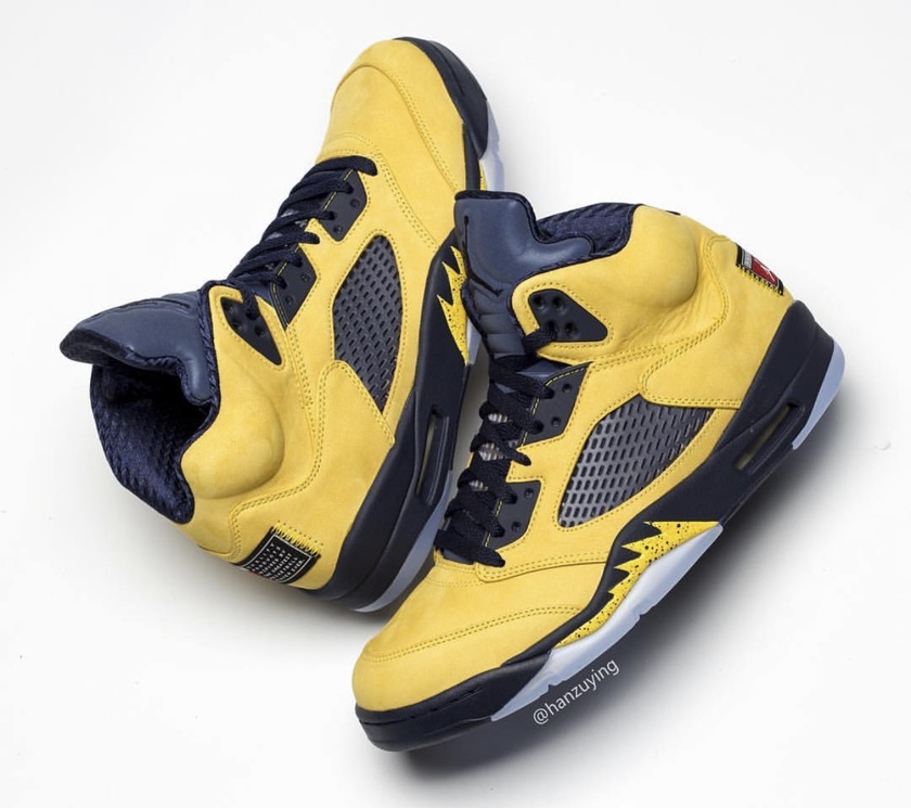 Air Jordan 5 Michigan CQ9541-704åå¸æ¥æ