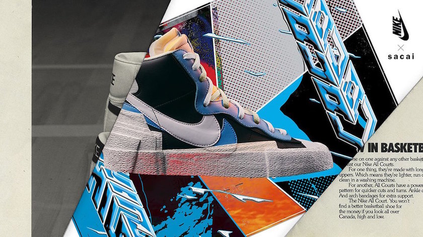 sacai Nike Blazer Mid Blueåå¸æ¥æ