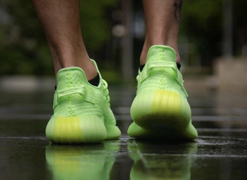 adidas Yeezy Boost 350 V2 Glow EG5293 On-Foot