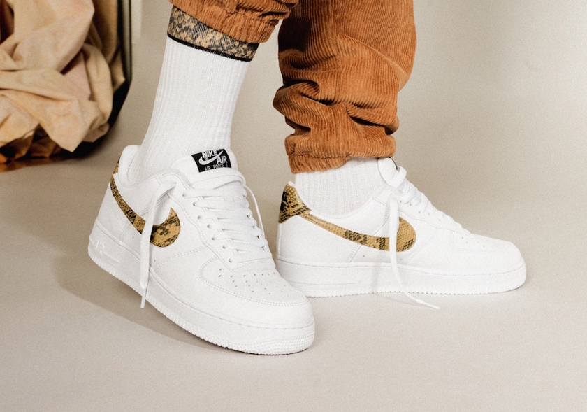 Nike Air Force 1 Low Ivory Snake AO1635-100åå¸æ¥æ