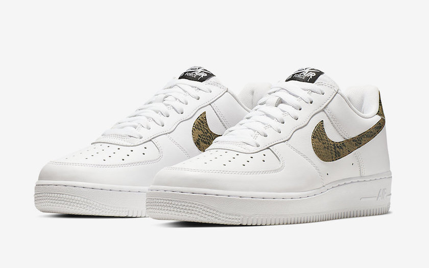 Nike Air Force 1 Ivory Snake AO1635-100åå¸æ¥æ