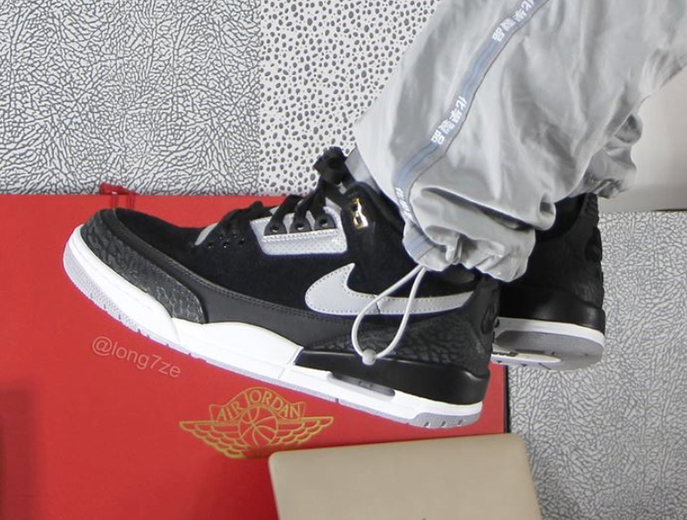 Air Jordan 3 Tinker Black Cementç°è²CK4348-007åå¸æ¥æ