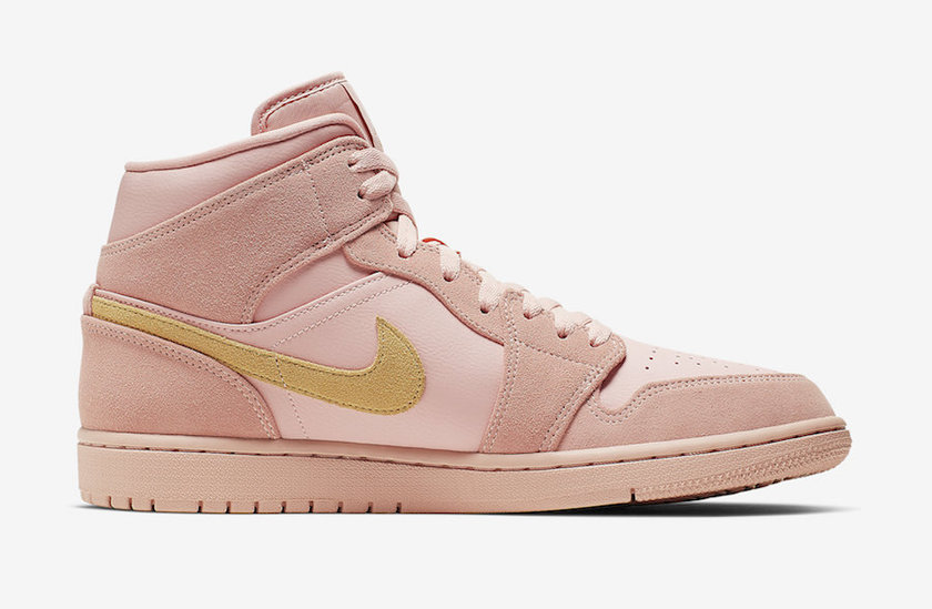 Air Jordan 1 Mid Coral Gold 852542-600åå¸æ¥æ