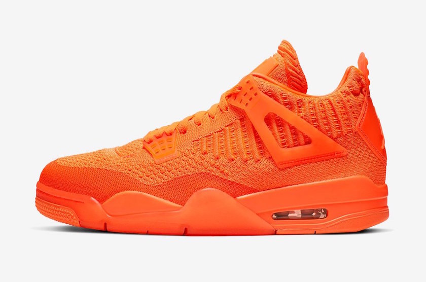 Air Jordan 4 Flyknit Total Orange AQ3559-800åå¸æ¥æ