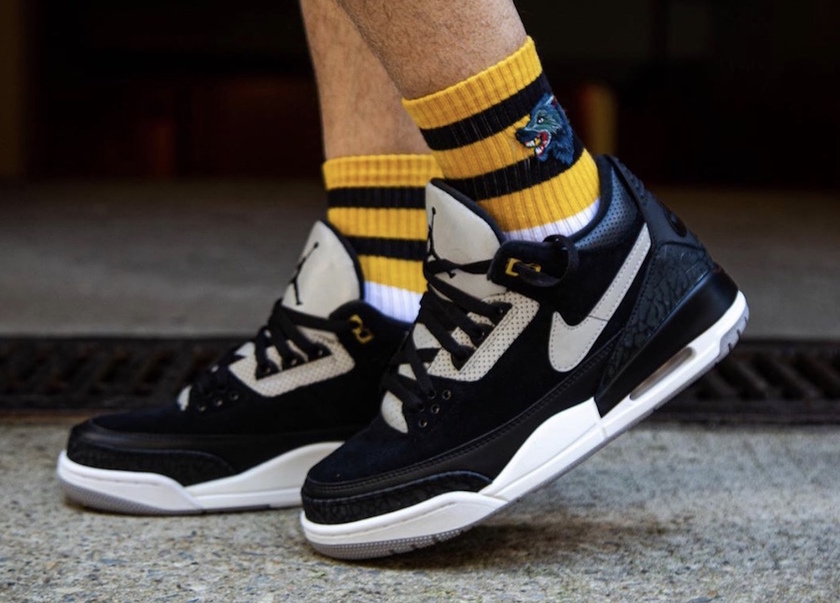 Air Jordan 3 Tinker Black Cement CK4348-007 2019 On-Foot Release Date