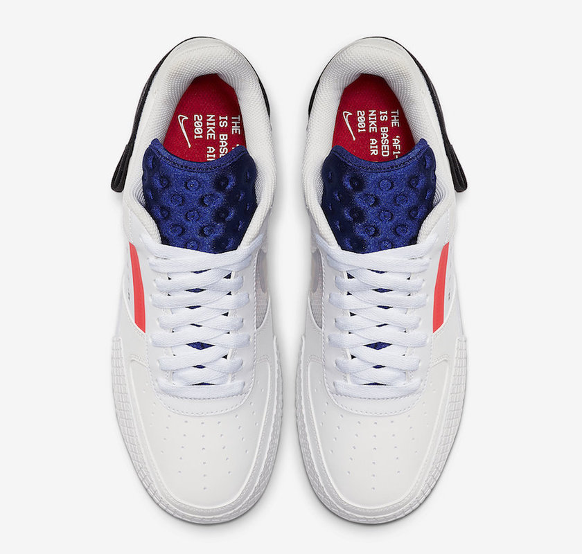 Nike Air Force 1 AF1 Low Type White Red Orbit Black CI0054-100 Release Date