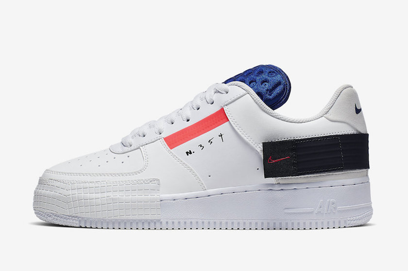 Nike Air Force 1 AF1 Low Type White Red Orbit Black CI0054-100 Release Date