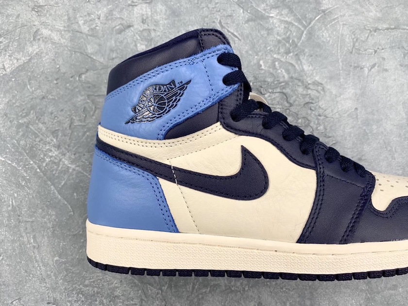 Air Jordan 1 Obsidian 555088-140 2019åå¸æ¥æ