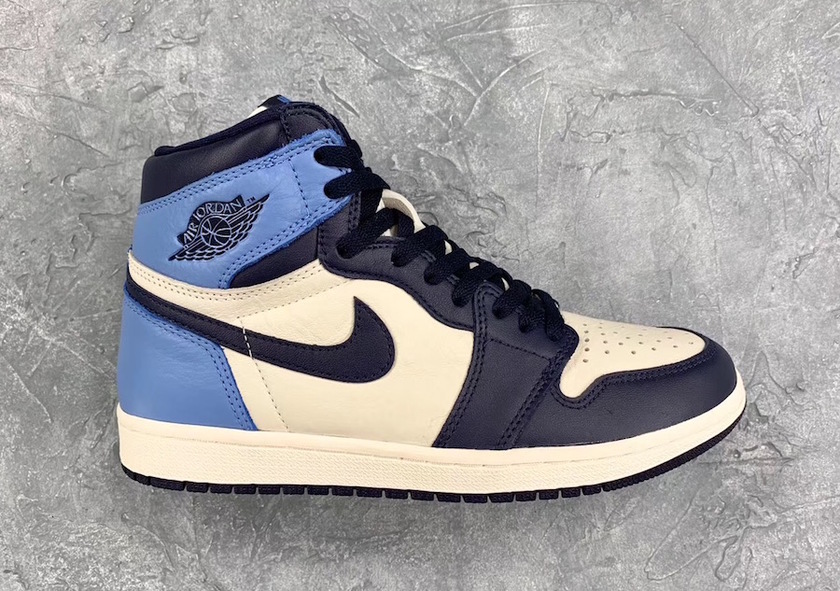 Air Jordan 1 Obsidian 555088-140 2019åå¸æ¥æ
