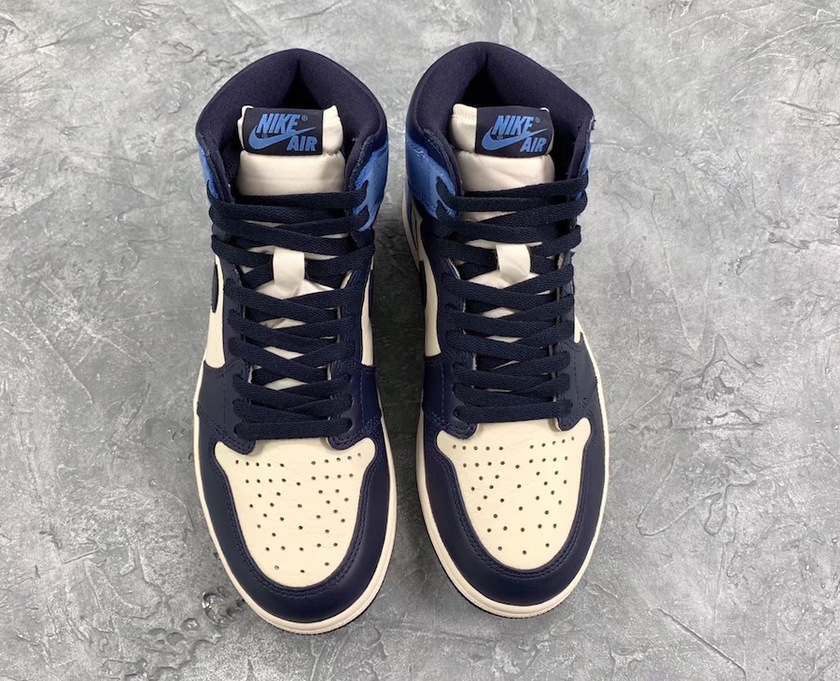 Air Jordan 1 Obsidian 555088-140 2019åå¸æ¥æ