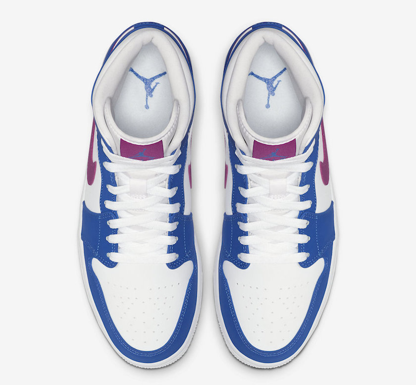 Air Jordan 1 Mid Hyper Royal Violet 554724-451åå:registered:æ¥æ