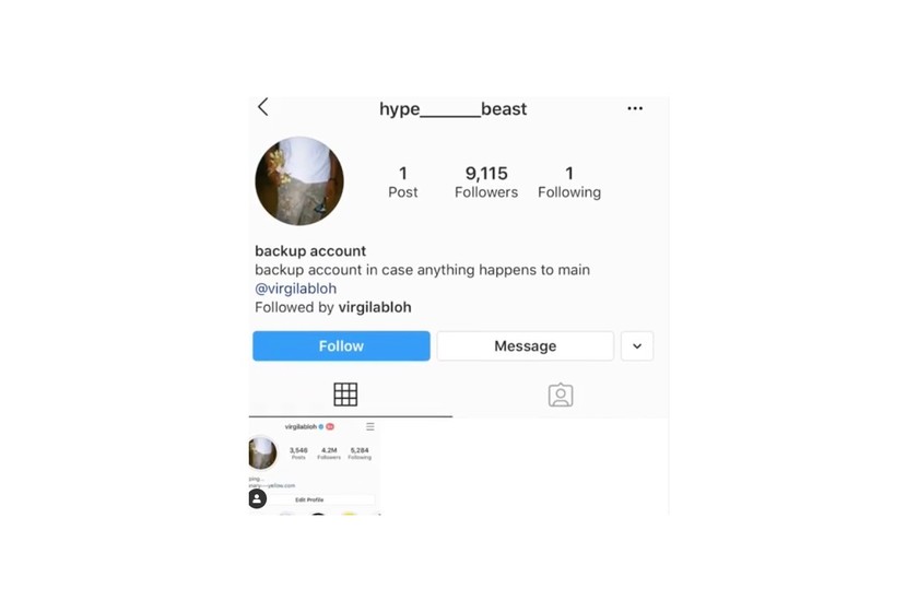 Virgil Abloh æ¬äºº Instagram å¸³èé­é§­å:registered:¢å¥ä¾µ