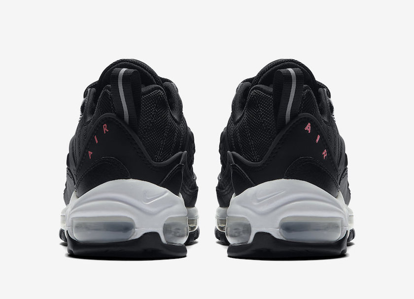 Nike Air Max 98é»è²ç²çº¢è²CN0140-001åå¸æ¥æ